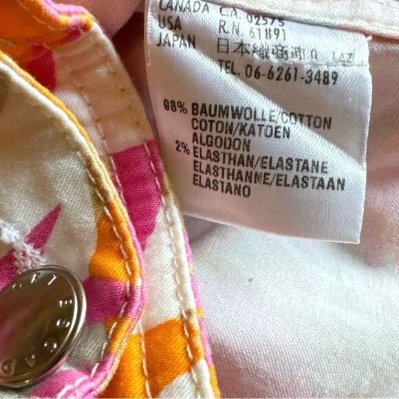 Escada Sport Floral Jean-style Jacket EUC Wm Sz 38 Made in Italy lightweight - Picture 6 of 7